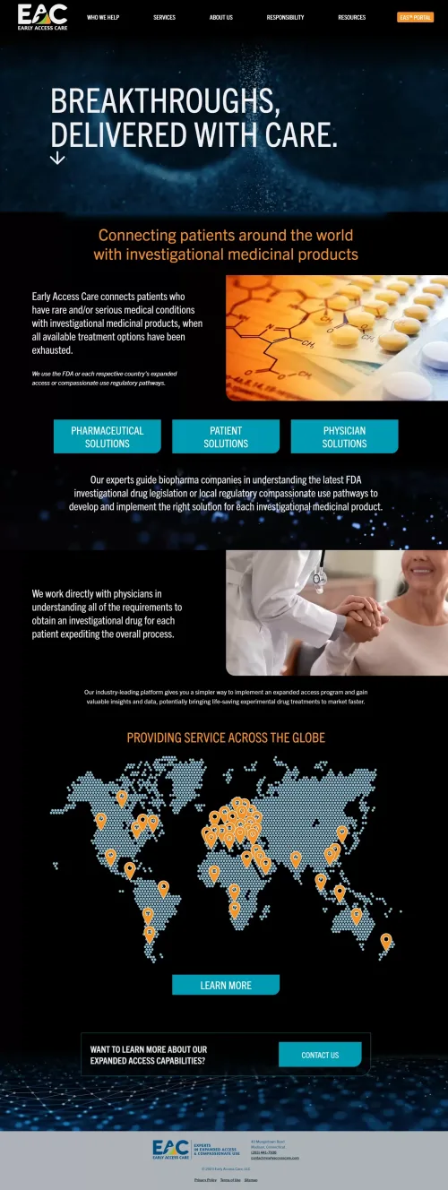 Eac website screenshot